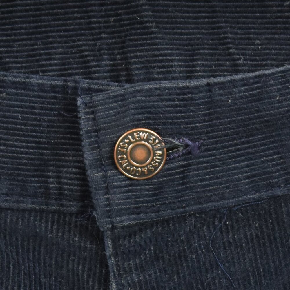 Vintage 70s Levi's Corduroy High Waist Wide Leg Pants Jeans - 27 - Picture 9 of 9